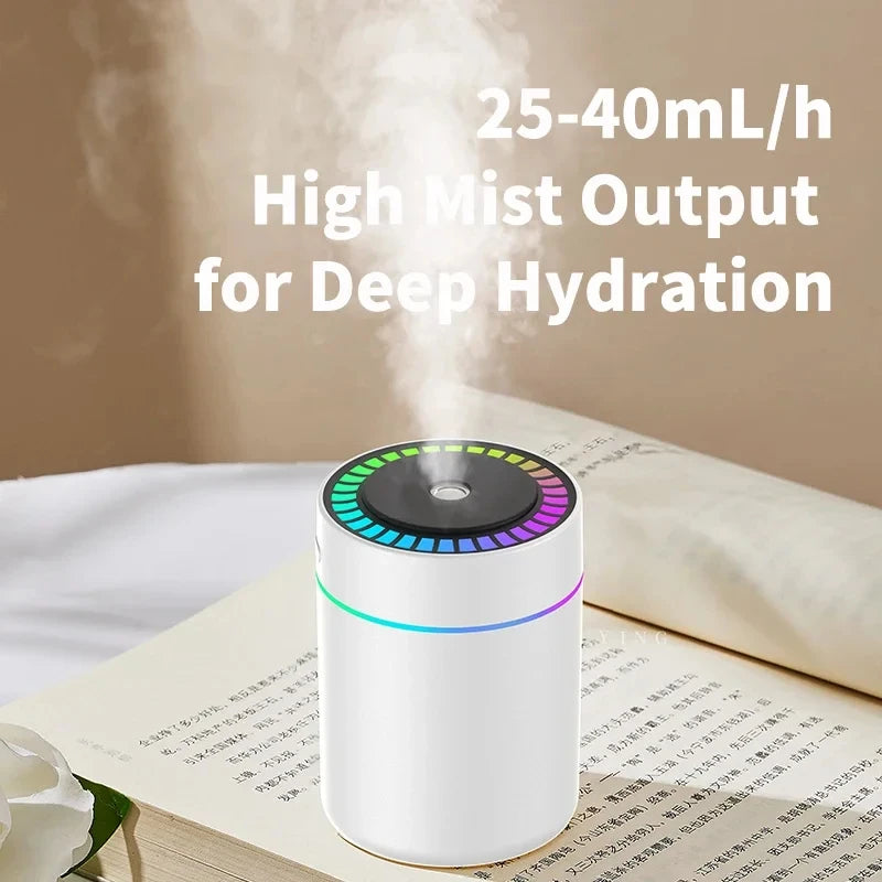 Humidificateur USB Mini — Diffuseur d'Arômes & Purificateur avec Lumière