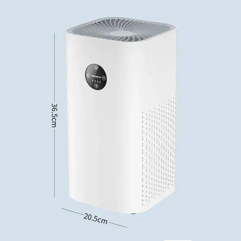HEPA Air Cleaner With Negative Ion 180m² Coverage Pet Hair Dust Formaldehyde Removal Allergy Relief For Home Office