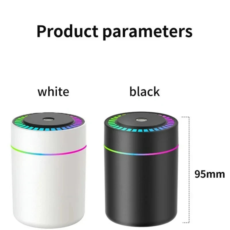 Humidificateur USB Mini — Diffuseur d'Arômes & Purificateur avec Lumière