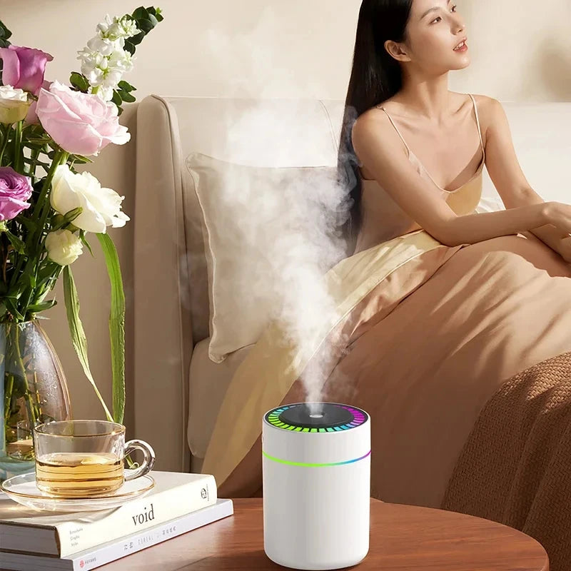 Humidificateur USB Mini — Diffuseur d'Arômes & Purificateur avec Lumière