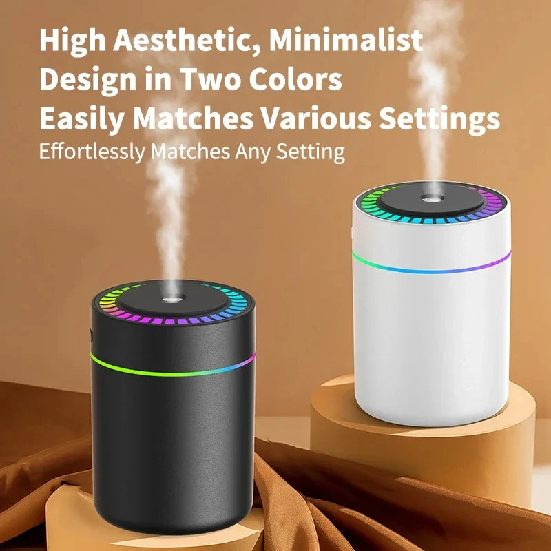 Humidificateur USB Mini — Diffuseur d'Arômes & Purificateur avec Lumière